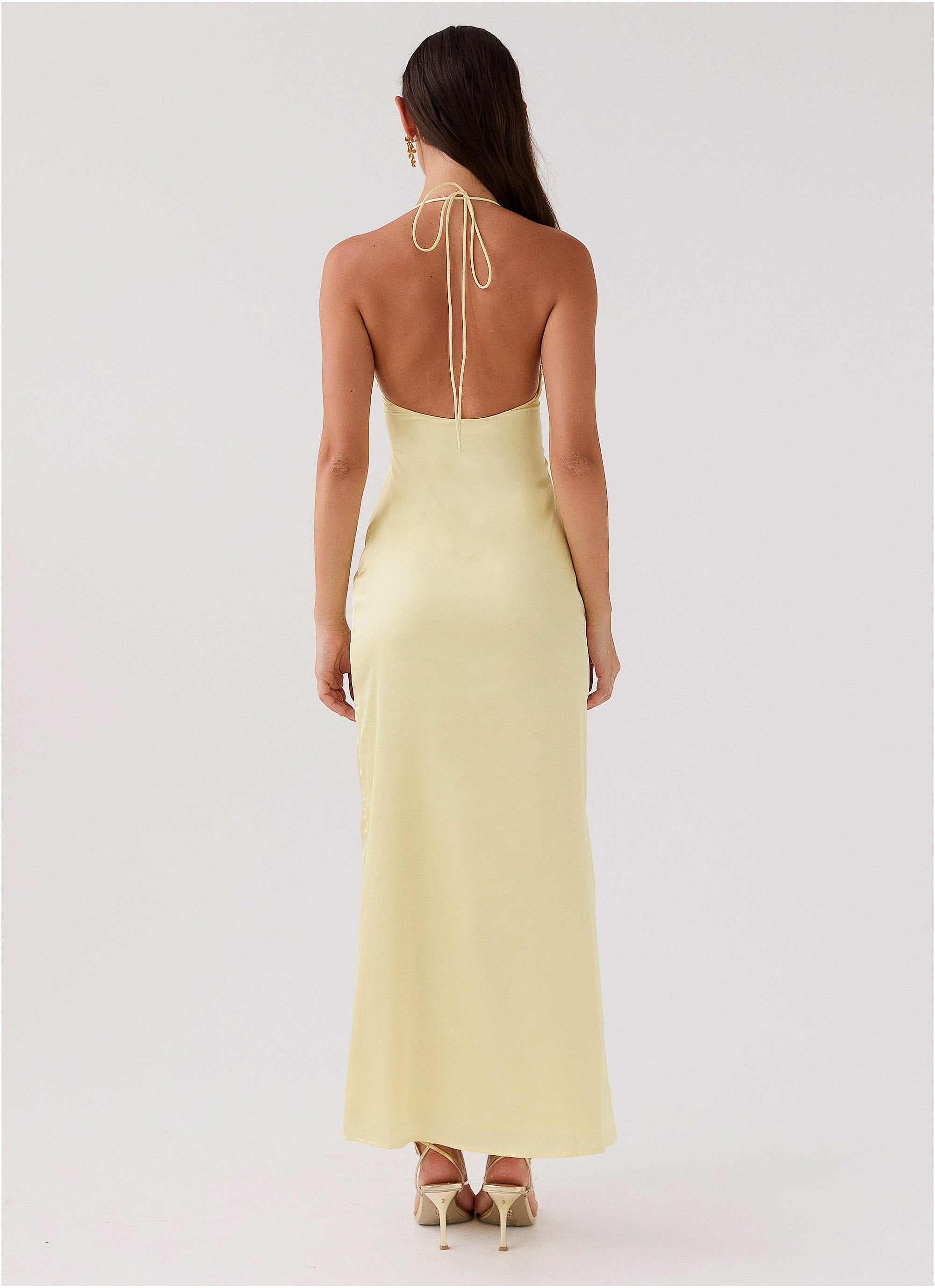 Sofia Maxi Dress in Satin and Lace Dream Sight