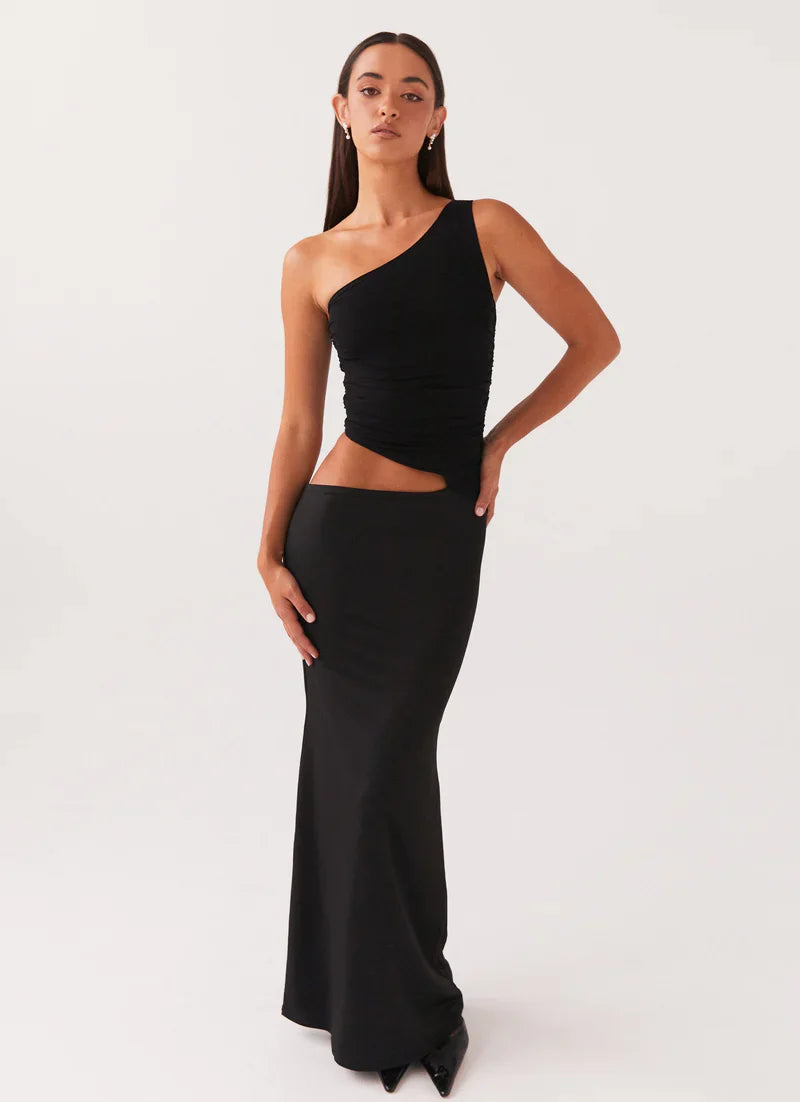 Mia Asymmetrical Long Dress
