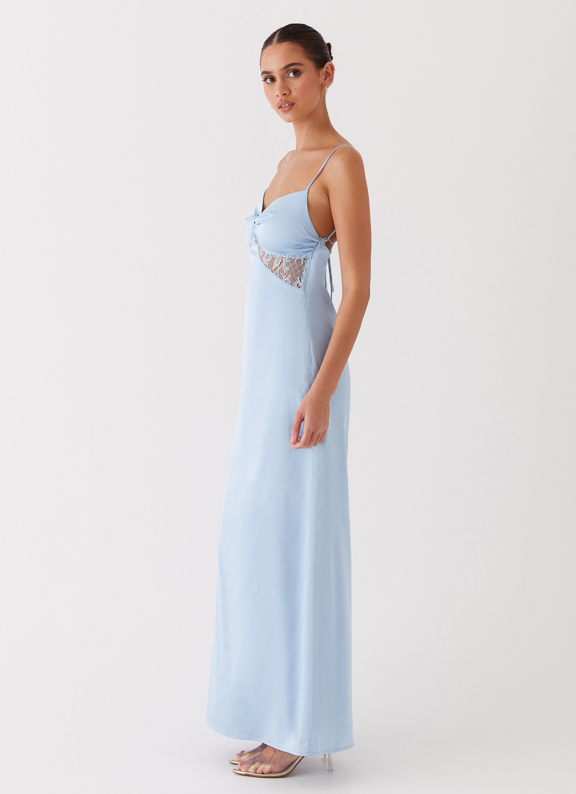 Sofia Maxi Dress in Satin and Lace Dream Sight