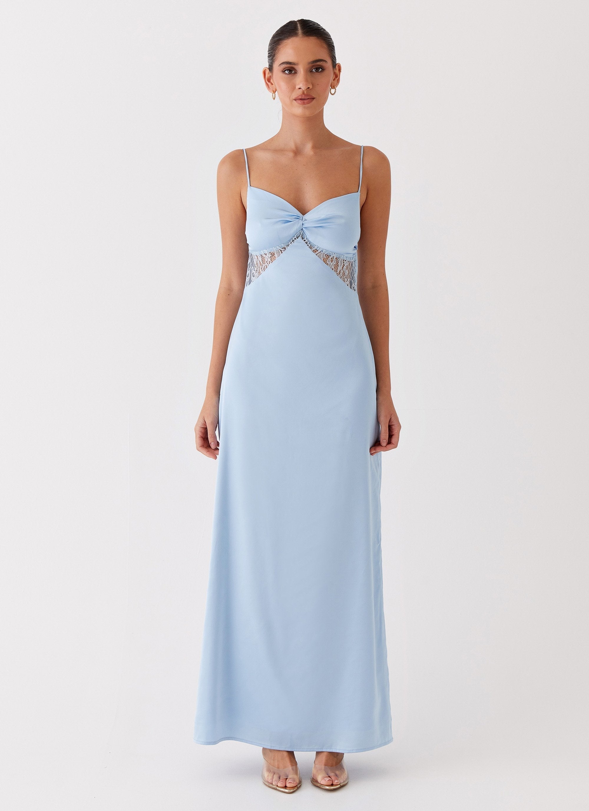 Sofia Maxi Dress in Satin and Lace Dream Sight